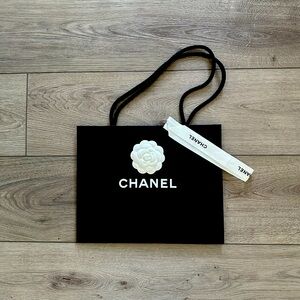 Authentic Chanel Gift Bag with Ribbon (Small)